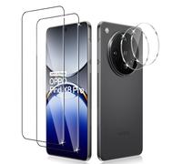 Liilaa Verre Trempé pour Oppo Find X8 Pro 5G, 2 Pièces Film Protection écran et 2 Pièces Caméra Arrière Protecteur, Anti-Rayures,Dureté 9H Glass, HD Transparent