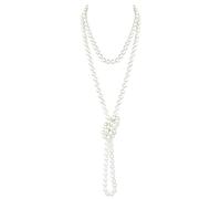 Liitata Collier de perles multirangs des années 1920 pour femmes et filles - Bijoux d'imitation vintage pour fête, bal, mariage, cadeaux d'anniversaire