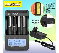 LiitoKala Lii-500 chargeur intelligent pour 18650/26650/AA/AAA/Ni-MH/Li-ion, écran LCD, testeur de capacité, emplacements indépendants, Protection Lii-500 no other