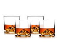 LIITON Everest Verre à Whisky Cristal, Set de 4, 300 ml