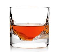 LIITON Lot de 1 verre à whisky Grand Canyon, verre à l'ancienne congelable pour cocktails, bourbon, scotch avec 0,5 kg de cristal gelé