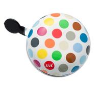 Liix Sonnette pour vélo Blanc/pois multicolores