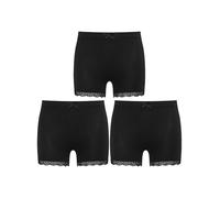 LiiYii 3Pcs Short Fille Legging Courte sous Robe Boxer Cycliste Sport Danse Moulant Dentelle 2-14 Ans Noir 9-10 Ans