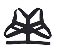 LiiYii Homme Harnais de Poitrine Elastique Bondâge Epaule Sissy Maillot de Corps Sculptant Cosplay Esclavage Adulte Débardeur Ouvert Léotard Transparent Lingerie Soirée Clubwear Noir Taille Unique