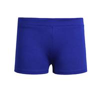 LiiYii Short Enfants Filles Short de Sport Court Leggings de Yoga Bas de Joggings Culotte Short de Cyclisme Shorts Danse Gym Stretch Casual Sportswear Bleu 14 Ans