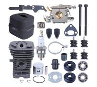 LiiZZi Carburateur cylindrique de 38 mm for tronçonneuse 136, 137, 141, 142, Joint d'huile, pièces d'outils de Jardinage