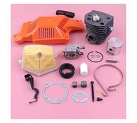 LiiZZi Kit de démarrage à Piston et Cylindre de 46 mm for carburateur 55/51, Filtre à air, ajusteur de Bande de Frein de chaîne, pièce de Rechange for tronçonneuse