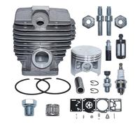 LiiZZi Kit de réparation de Piston de Cylindre de 50 mm for tronçonneuse MS440 044 MS 440, écrou de Goujon, soupape de décompression 1128 020 1227