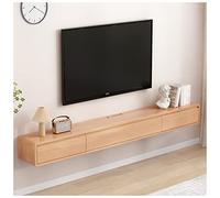 LIJBDDM Meuble TV Flottant Mural, Meuble TV Suspendu, Center multimédia de Divertissement, Console de Rangement avec Porte et Rangement