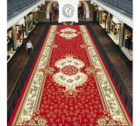 LIJBN Mariage Tapis Rouge Coureurs, Super Absorbant, Coureur De Tapis Lavable, Tapis De Porte D'entrée Long Couloir Couloir (Color : A, Size : 300x140cm)