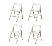 LIJCHGAO Chaise De Jardin Siège De Salon Lot de 4 Tabouret Pliable en Acrylique Transparent Chaise Transparente Vanité pour Salle à Manger Salon Jardin(Transparent)