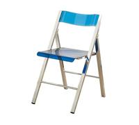 LIJCHGAO Chaise Pliante empilable en Cristal Chaise Pliante en Acrylique Transparent Tabouret Portable Pliable pour Salon pour Cuisine Bar événem(Blue)