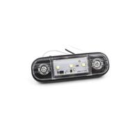 LIJHGFFA Feux Arrière Lot De 10 Feux Gabarit Latéraux À LED 12 V 24 Pour Voiture Feu Freinage Arrière Pour Camion Remorque Fourgonnette Bus(10x white)