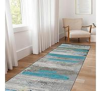 LIJIAO Tapis Cuisine Tapis Long 70 x 170 cm Lavable & Antistatique Beau Tapis de Couloir D’Entrée Une variété de Styles pour Couloir Passage, E
