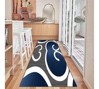 LIJIAO Tapis de Cuisine antidérapant 100 x 380 cm Résistant, Entretien Facile Tapis de Couloir en Imperméable avec Support antidérapant pour Couloir, buanderie, D