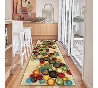 LIJIAO Tapis de Cuisine antidérapant 60 x 230 cm Lavable & Antistatique Tapis de Passage Tapis Couloir Long avec Support antidérapant pour Couloir Passage, B