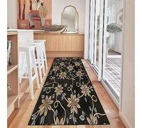 LIJIAO Tapis de Cuisine de Couloir Anti-Taches 90 x 230 cm Facile à Nettoyer Moquette de Couloir Tapis de Porte d'Entrée avec Support antidérapant pour Couloir, buanderie, H