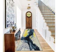 LIJIAO Tapis de Passage Tapis Cuisine 40 x 210 cm Résistant, Entretien Facile Tapis à Beau Tapis Confortable avec Support antidérapant pour Couloir Passage, A