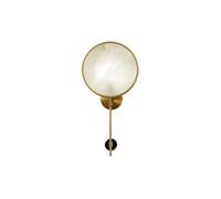 Lijiaxiuyc-101 Applique murale pour chambre à coucher Appliques murales de luxe modernes et légères, entièrement en cuivre marbre, lampe chambre à coucher créative personnalité