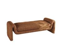 Lijiaxiuyc-101 Bancs de Chambre à Coucher Tabouret de Bout lit Style Moyen-âge, Banc Long for vestiaire, Chambre à Coucher, canapé, Tabouret rétro Simple pour Le Salon(Orange,Petit)