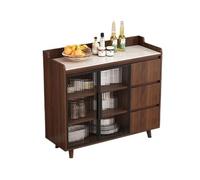 Lijiaxiuyc-101 Buffet Cuisine Buffet Armoire Contre Le Mur de Rangement intégrée à Porte vitrée Salon