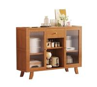 Lijiaxiuyc-101 Buffet Cuisine Buffet Mural à Porte vitrée avec Rangement intégré, Style rétro, Multifonctionnel Double
