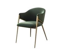 Lijiaxiuyc-101 chaises Chaises d'appoint, chaises de Salle à Manger avec Dossier en tonneau et Pieds en métal, fauteuils rembourrés en Fausse Fourrure, chaises de Salon Chaise Salle a Manger(Green)