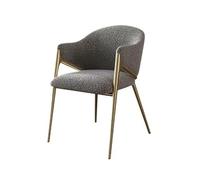 Lijiaxiuyc-101 chaises Chaises d'appoint, chaises de Salle à Manger avec Dossier en tonneau et Pieds en métal, fauteuils rembourrés en Fausse Fourrure, chaises de Salon Chaise Salle a Manger(Gris)