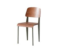 Lijiaxiuyc-101 chaises Chaises de Cuisine Modernes - Chaise de Salle à Manger en Bois avec Pieds en métal - Chaises de café Simples for l'intérieur ou l'extérieur Chaise Salle a Manger(Bruin)