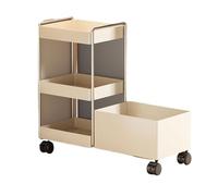 Lijiaxiuyc-101 Classeur Bibliothèque sous Le Bureau, Support de Rangement Livres au Sol Mobile, bibliothèque Simple, Organisateur à côté du Stockage