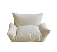 Lijiaxiuyc-101 Fauteuil Poire Canapé Paresseux Pliant Petit étage avec Coussin et Dossier lit de Chambre Siège modulable(Blanc,Petit)