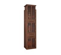 Lijiaxiuyc-101 Meuble d'autel Bouddhiste Autel de Maison Coffret sanctuaire Bouddhiste à 3 Niveaux en Bois Massif(Bruin,Petit)