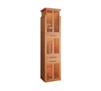 Lijiaxiuyc-101 Meuble d'autel Bouddhiste Autel de Maison Coffret sanctuaire Bouddhiste à 3 Niveaux en Bois Massif(Natural,Grand)