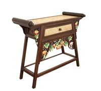 Lijiaxiuyc-101 Meuble d'autel Bouddhiste Niche d'autel de Table Console en Bois Massif Peinte à la Main(Grand)