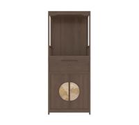 Lijiaxiuyc-101 Meuble d'autel Bouddhiste Richesse de Style Chinois Moderne offrant Une Table en Bois | Armoire de sanctuaire Bouddha à double porte(Bruin)