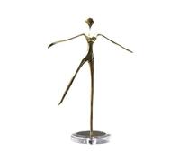 Lijiaxiuyc-101 Sculpture de Table Décorations Douces for la Maison, Figurines en cuivre, décorations de Bureau, Ornements créatifs Luxe for Filles Ballet(A)