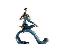 Lijiaxiuyc-101 Sculpture de Table Figurine de Fille en résine 23 x 8 24 cm, décoration créative for Salon, Yoga, Action, Forme