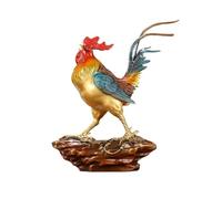 Lijiaxiuyc-101 Sculpture de Table Ornements de Coq Rouge personnalisés Décoration d'entrée Cave à vin Sculpture Bureau Cadeau d'ouverture
