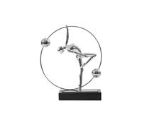 Lijiaxiuyc-101 Sculpture de Table Sculpture de Personnage Luxe légère et Moderne, Ornements d'art créatif, Artisanat, ameublement Maison(Silver)