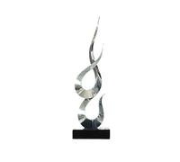 Lijiaxiuyc-101 Sculpture de Table Sculptures d'art Abstrait Moderne, Grandes pièces décoratives d'intérieur en Acier Inoxydable