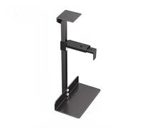 Lijiaxiuyc-101 Support pc sous Bureau Support de boîtier PC Universel, Support de Support CPU sous Le Bureau et sur Le Mur, Support de Tour PC réglable en Acier adapté à la Plupart des pc(Noir)