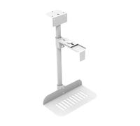 Lijiaxiuyc-101 Support pc sous Bureau Support de processeur sous Le Bureau, Support de Tour de PC Suspendu, Support de boîtier de PC réglable avec Pivot à 360 ° adapté à la Plupart des pc(Blanc)