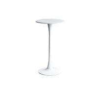Lijiaxiuyc-101 Table Basse Ronde Simple et décontractée, Hauteur idéale for Cocktails, Salon, fête Table Petit déjeuner Haute(Blanc)