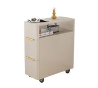 Lijiaxiuyc-101 Table Console Table d'appoint Ultra-étroite, Buffet, armoires latérales, Basse Amovible, d'angle, Armoire étroite, Sandwich(Cream Color,20x60x65cm)