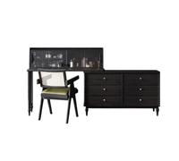 Lijiaxiuyc-101 Table de Coiffeuse Minimaliste Moderne en Bois Massif - Commode Chambre élégante et Bureau Maquillage Coiffeuse avec Miroir
