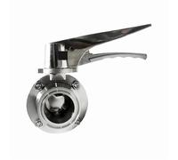 LIJKCCVEB Vanne de régulation de débit sanitaire à Papillon à Trois Pinces, diamètre extérieur de Tuyau 57/63/76/89/102/108 mm x 2,5", 3", 3,5", 4", en Acier Inoxydable SUS 304(108mmPipeOD K119mm)
