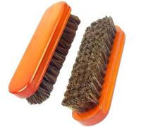 LiJuanWang Brosse à CRIN de Cheval,2 pièces Brosse de pour Chaussures,Brosse À Reluire CRIN De Cheval brosses de Cirage du Cuir,pour Chaussure Maison Siège de Voiture et Meubles