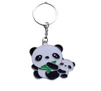 LiJuanWang Porte-clés en Métal Panda - Pendentif Ours Chinois Créatif