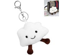 LiJuanWang Porte-clés Pendentif Nuage,Porte-clés Nuage Souple,Cordon Anti-Perte,Pendentif pour clés,Sacs,Sac à Dos,pour Femme et Fille,Porte-clés Cadeaux