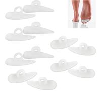 LiJuanWang Séparateurs d'orteils,6 Paires Coussinets pour Orteils en Silicone,Marteau Orteil Correcteur,Marteau Toe Coussin,Coussinets Orteils en Marteau,pour Homme et Femme Séparateurs d'orteils